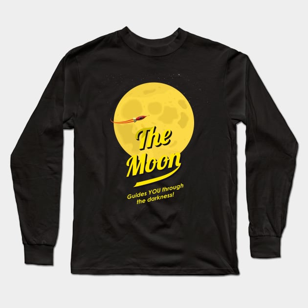 The Moon! Long Sleeve T-Shirt by Hazeman